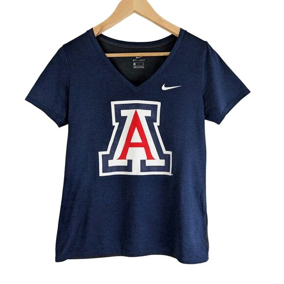 NIKE Navy Blue University of Arizona Dri-fit Tshirt Size Small - Picture 2 of 8